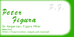 peter figura business card